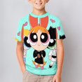 thumbnail image 5 of The Powerpuff Girls T-Shirts for Boys Girls, Kids 3D Print Short Sleeve, Unisex Crew Neck Tee Shirts for Youth, 5 of 9