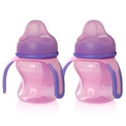 Evenflo Feeding Advanced Soft Spout Trainer Sippy Cup - 5oz, Pink/Purple, 2ct