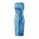 thumbnail image 5 of Vestido a media pierna sin mangas con estampado floral suelto casual de cuello redondo de verano para mujer Fridja  hj192, 5 of 7