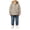 Khaki, variant on Toddler Boys Striped Hooded Sweatshirts Oversized Button Down Jackets Fall Cute Casual Long Sleeve Preppy Sweater with Pocket