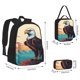 thumbnail image 2 of Balery Cartoon Iceberg Bald Eagle Mochila escolar 3 en 1 para niños: mochila resistente con lonchera térmica y estuche para lápices. Mochila escolar para niños y niñas., 2 of 7