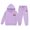 Purple, variant on Xmyrz Girl Outfits Pants Set Cherry Print Comfy Bow Basic Relaxed Versatile Breathable Clothes Sets