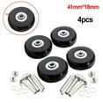 thumbnail image 1 of Splihome 4 Pcs Roues de Bagage Bagage Valise Roue de Remplacement Patin à Roulettes Réparation Bagage 41x18mm, 1 of 7