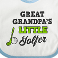 thumbnail image 4 of Inktastic Great Grandpas Little Golfer with Golf Club and Ball Boys or Girls Baby Bib, 4 of 4