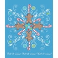 thumbnail image 2 of Longfellow Designs 12x14 Black Ornate Wood Framed with Double Matting Museum Art Print Titled - Candyman Snowflake, 2 of 4