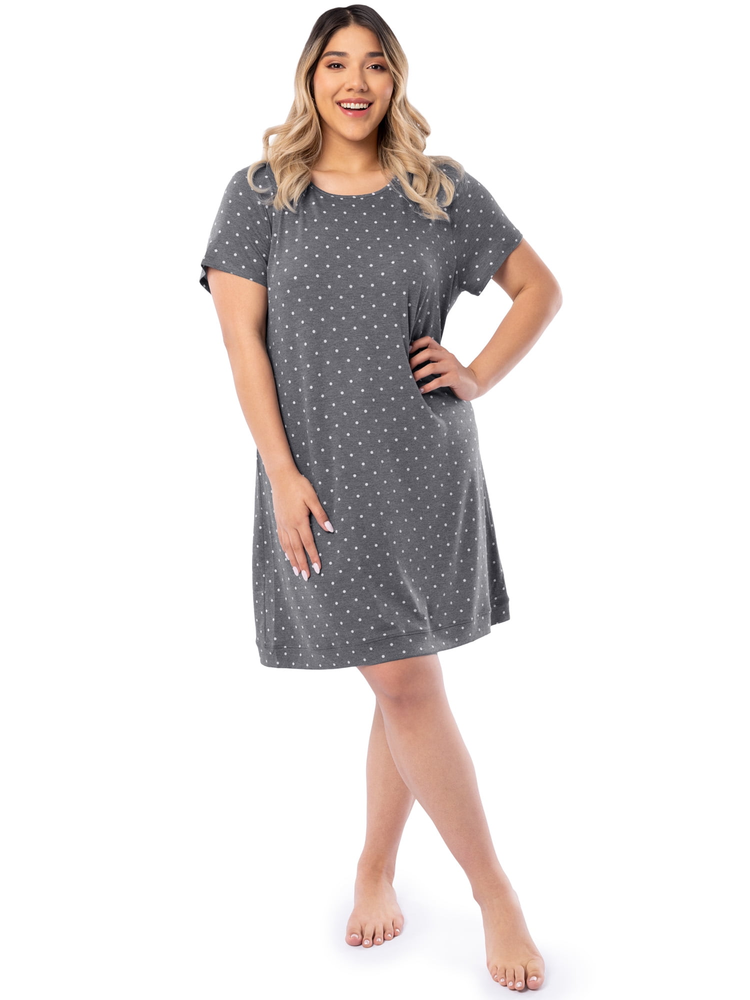Fruit of the Loom Women's Soft and Breathable Pajama Sleepshirt, Sizes S-5X