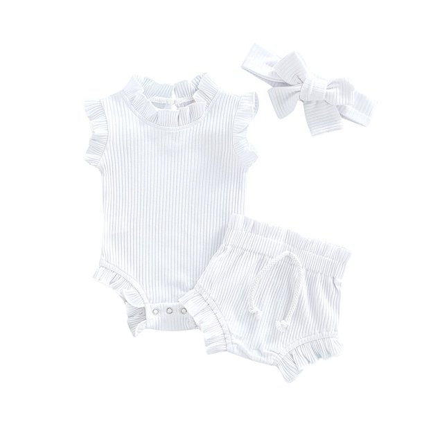 Ropa de verano para bebés y niños recién nacidos, peleles de punto con espalda descubierta y pantalones cortos con cordón, conjuntos de trajes de playa Tan Jianjun unisex