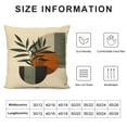 thumbnail image 5 of JRXY Boho Abstract Sunset Plant Olive Leaves Decorative Throw Pillow Covers, Bohemian Geometry Line Pillowcase Decoration, Minimalist Modern Art Aesthetic Cushion Case Home Decor 18x18in, 5 of 5