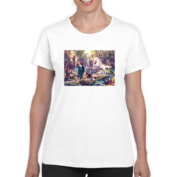Mythical Creatures T-Shirt Women -Anthony Chirstou Designs, Female Medium