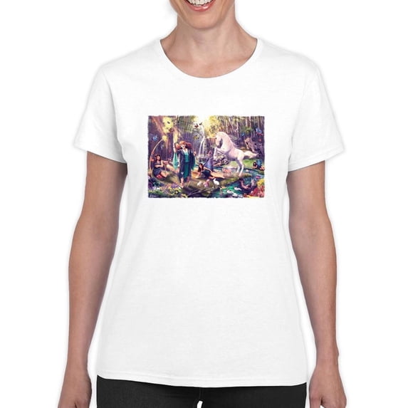 Mythical Creatures T-Shirt Women -Anthony Chirstou Designs, Female Large