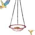 thumbnail image 3 of Hanging Bird Bath Bowl Outdoor Decorative Metal Birdhouse Feeder for Backyard Patio Birdwatching Observation Window Viewing 1pc, 3 of 3