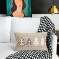 thumbnail image 2 of Merry Christmas Throw Pillow Covers 12x20 Inch Vintage Trees Farmhouse Winter Lumbar Case Cotton Linen Outdoor Rectangle Cushion Cover for Couch Patio (S05), S01, 2 of 5