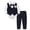 Navy, variant on Baby Boy Suits Infant Gentleman Outfit Collared Shirt+Vest+Tie+Corsage+Pants 5Pcs Baptism Wedding Sets for 0-24 Months (White, 0-3 Months)