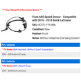 thumbnail image 2 of Front ABS Speed Sensor - Compatible with 2010 - 2013 Buick LaCrosse 2011 2012, 2 of 2