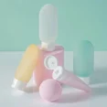 thumbnail image 2 of 4Pcs Refillable Travel Bottles Set 60ml Soft Silicone Squeeze Tube For Shampoo Lotion Portable Empty Containers, 2 of 6