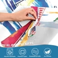 thumbnail image 3 of Yayeee Kitchen Curtains Tier Pair Light Filtering 27"x36" Rod Pocket Short Cafe Window Panel, Hand Drawn Sailboats, 3 of 7