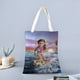 thumbnail image 2 of American Girl Doll Bolso de tela con estampado de lienzo para mujer, bolsa de compras reutilizable y estética, con cremallera interior, regalo para mujer,40*45cm., 2 of 6