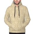 thumbnail image 4 of Hoodies for Men - Damask Beige Tan Brown Long Sleeve Comfrt Men'S Fashion Hoodies & Sweatshirts, Sweatshirts for Men Hoodies Pullover Clothing Clothes with Pouch, 4 of 7