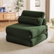 thumbnail image 1 of Sofá cama plegable terciopelo convertible cojín respaldo verde oliva Pinmoco A-OGSV, 1 of 7