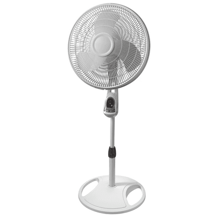 

16 3-Speed Pedestal Fan with Remote Model 1646 White