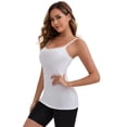 thumbnail image 3 of DARING DIVA Women's Modal Adjustable Straps Cami Tank Top 3-Pack 3XL White, Gray, 3 of 5