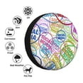 thumbnail image 5 of Waterproof Spare Wheel Cover, Social Media Adjustable Wheel Cover For Jeep Trailer Rv Suv Car, 14 Inch, 5 of 8