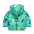 thumbnail image 4 of Spazoro Toddler Girls Jackets, Long Sleeve Hooded Fall Winter Zipper Warm Coats for Child Girls Boys Green Size 6-12 Months, 4 of 4
