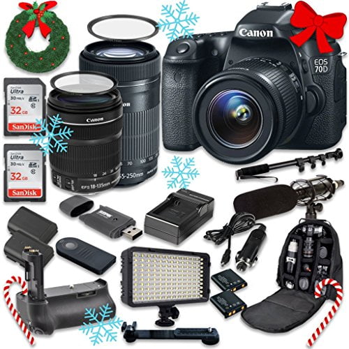 Canon EOS 70D DSLR Camera with Canon EF-S 18-135mm f/3.5-5.6 IS 