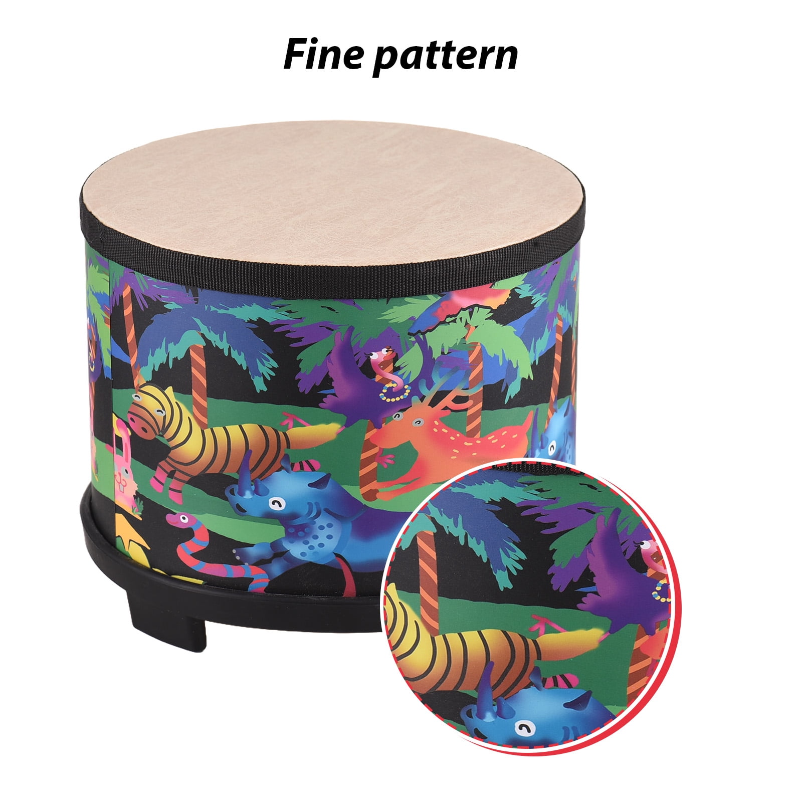 Nishore Percussion Instrument,2 Drum Musical Drum Percussion 8-inch With 2 Drum Birthday Floor Drums Buzhi Floor Drums With Percussion 8-inch Floor Hxber Wotao Huiop