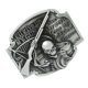 thumbnail image 3 of Hebilla Oval de Aleación para Cinturón de Vaquero Occidental para Pantalones Ocacines Jeans de Hombres - Cráneo Sunnimix Hebilla de cinturón con bandera de calavera, 3 of 7