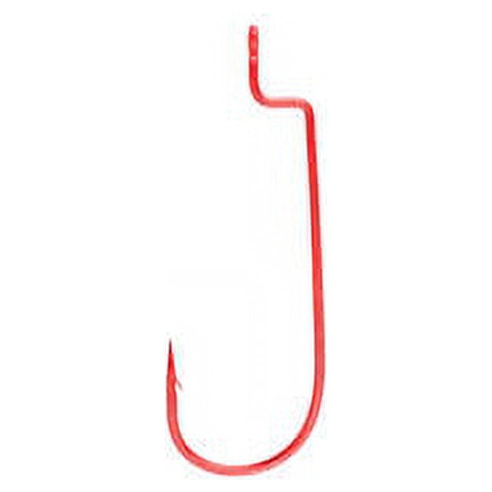 Lazer Sharp L091RGH-2/0 Round Bend Worm Hook, Red, Size 2/0 Hook