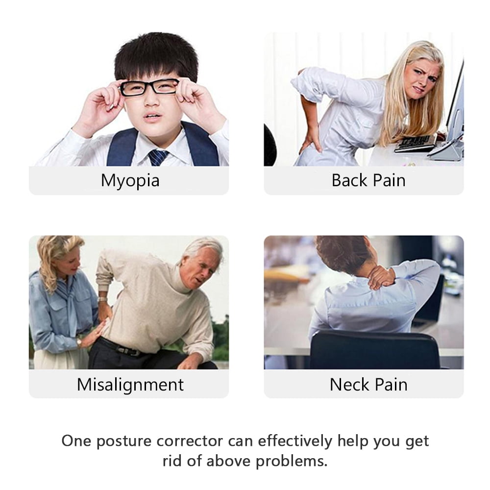 Yajisi Adjustable Posture Corrector Upper Back Brace for Men and Women, Premium Invisible Under Clothes Spine Alignment Support to Ease Pains on Back, Shoulders and Neck, Breathable Material, Size L