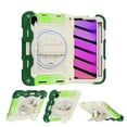 thumbnail image 6 of XYX 3in1 Rotating Stand Case for iPad Mini 7 A17 Pro 2024/iPad Mini 6 2021 8.3 inch with Hand/Shoulder Strap, Shockproof Rugged, Colorful Green, 6 of 7