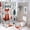 style-283, variant on Shower Curtain 4 Piece Set Personalised Scandi Fox Shower Curtain And Rugs Shower Curtain Set Kids Custom Xmas Bathroom Accessories Set Decor with 12 Hooks for Bathroom Decor Set 72inch X 72inch