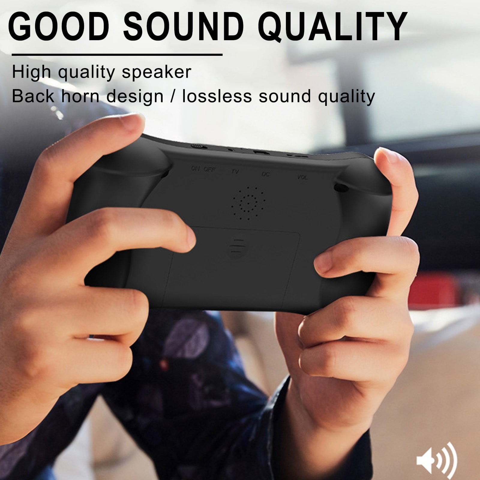 Consola de juegos portátil con 500 juegos clásicos de FC, batería recargable de 1200 mAh, compatible con conexión a TV y reproductores, ideal para niños.
