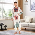 thumbnail image 5 of Leaves Christmas Gifts Adult Unisex Onesie Pajamas Slim Fit One Piece Suit Pjs Sleepwear Pajama Jumpsuit, 5 of 8