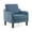 Navy Blue, variant on Ktaxon Accent Chair with Thick Cushion, Mid-Century Modern Single Sofa Linen Fabric Armchair for Living Room, Bedroom Blue
