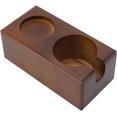 thumbnail image 4 of HSHDLDF Wood Coffee Tamper Station Coffee Tamper Holder Beech Distributor Storage Rack Coffee Bar Accessories for Kitchen Bar Restaurant Café(Brown), 4 of 7