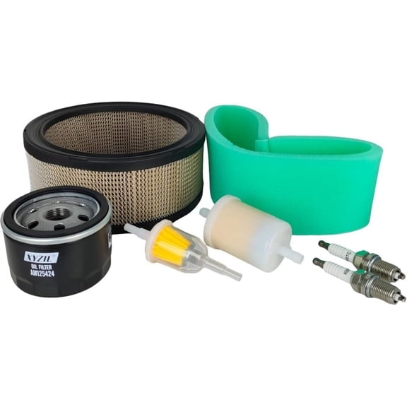 XYZIL Tune-Up Filter Kit 230015 Compatible with Miller Bobcat 225 260 Gas Engine Compatible with Miller Trailblazer 325 Engine Driven Welder Air Oil Fuel Filter Spark Plug Pre-Cleaner Maintenance