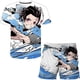 thumbnail image 1 of Bebé niños niñas Demon Slayer conjuntos verano niños ocio 2 piezas ropa trajes camisetas + Pantalones cortos ropa de impresión Outfits14T Gao Jinjia LED, 1 of 2