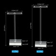 thumbnail image 2 of Earring Display Stand,2pcs Acrylic Earring Holder Earring Stands Storage Organizer Necklace T,Transparent, 2 of 5