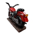 thumbnail image 3 of Atlantic Collectibles Vintage Red Road Hog Chopper Motorbike Wine Holder Figurine 13.25" Long, 3 of 6