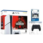 Sony PlayStation 5 Slim Disc Call of Duty Modern Warfare 3 Bundle with Extra Midnight Black Controller and Surge FPS Grip Kit