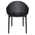 thumbnail image 3 of Luxury Commercial Living 32" Black Solid Outdoor Polypropylene Dining Chair, 3 of 9