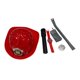 thumbnail image 3 of 6x Gorro de disfraz de para niños, juguetes de vestir para niños, reloj, accesorios para disfraces de cosplay, juego de simulación de Rojo, 3 of 8