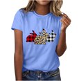 thumbnail image 2 of WAIIMAK Womens Tops Short-Sleeved Round Neck T-Shirt Cute Printed Tees Spring/Summer Basic Blouse, 2 of 5