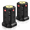 Black-2PC, variant on 17-in-1 Tower Surge Protector, Black White-4C1A, 7.52 x 6.18 x 5.00 Inch