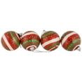 thumbnail image 5 of Northlight Striped Decoupage Christmas Ball Ornament Set - 2.25" (60mm) - Red, Green and White -, 5 of 6