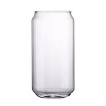 Dragonus Beer Can Glasses - Can Shaped Beer Glass Cups -- Soda Pop Can Shaped Beer Glasses are Nucleated for Better Tasting Beer