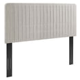 thumbnail image 2 of Modway Milenna Channel Tufted Upholstered Fabric Twin Headboard in Oatmeal, 2 of 10